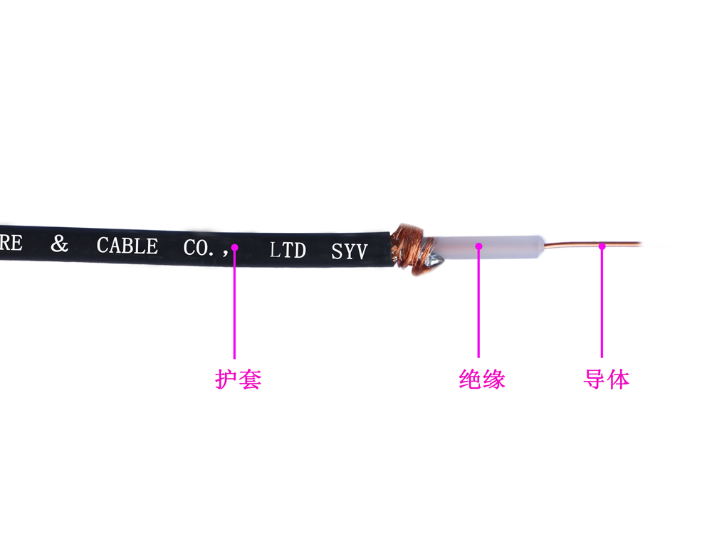 SYV50型 铜导体实芯聚乙烯绝缘 50Ω 同轴电缆(图1)